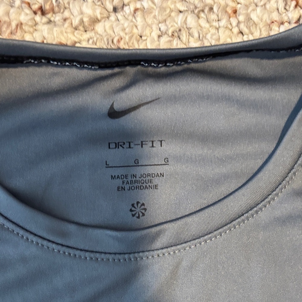 Nike Gray Long Sleeve Performance Tee - Picture 2 of 4